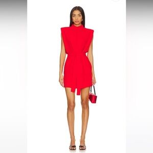 Amanda Uprichard Scarlet Sleeveless Mini Dress